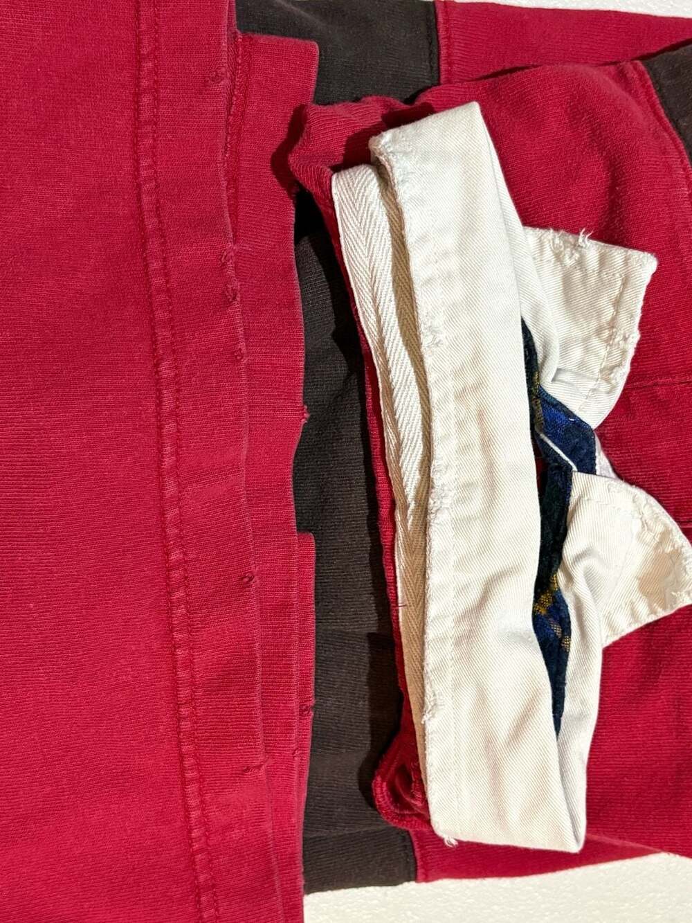 009-0131 American Eagle Outfitters Vintage Striped Long Sleeve Rugby Polo - Picture 4 of 4